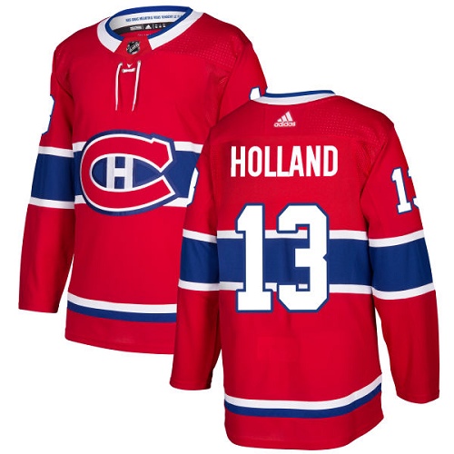 Kinder Montreal Canadiens Eishockey Trikot Peter Holland #13 Authentic Rot Heim